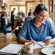 Restaurant owner plans social media strategy