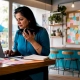 Restaurant owner managing digital ads