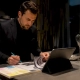 Restaurant manager planning promotional offers