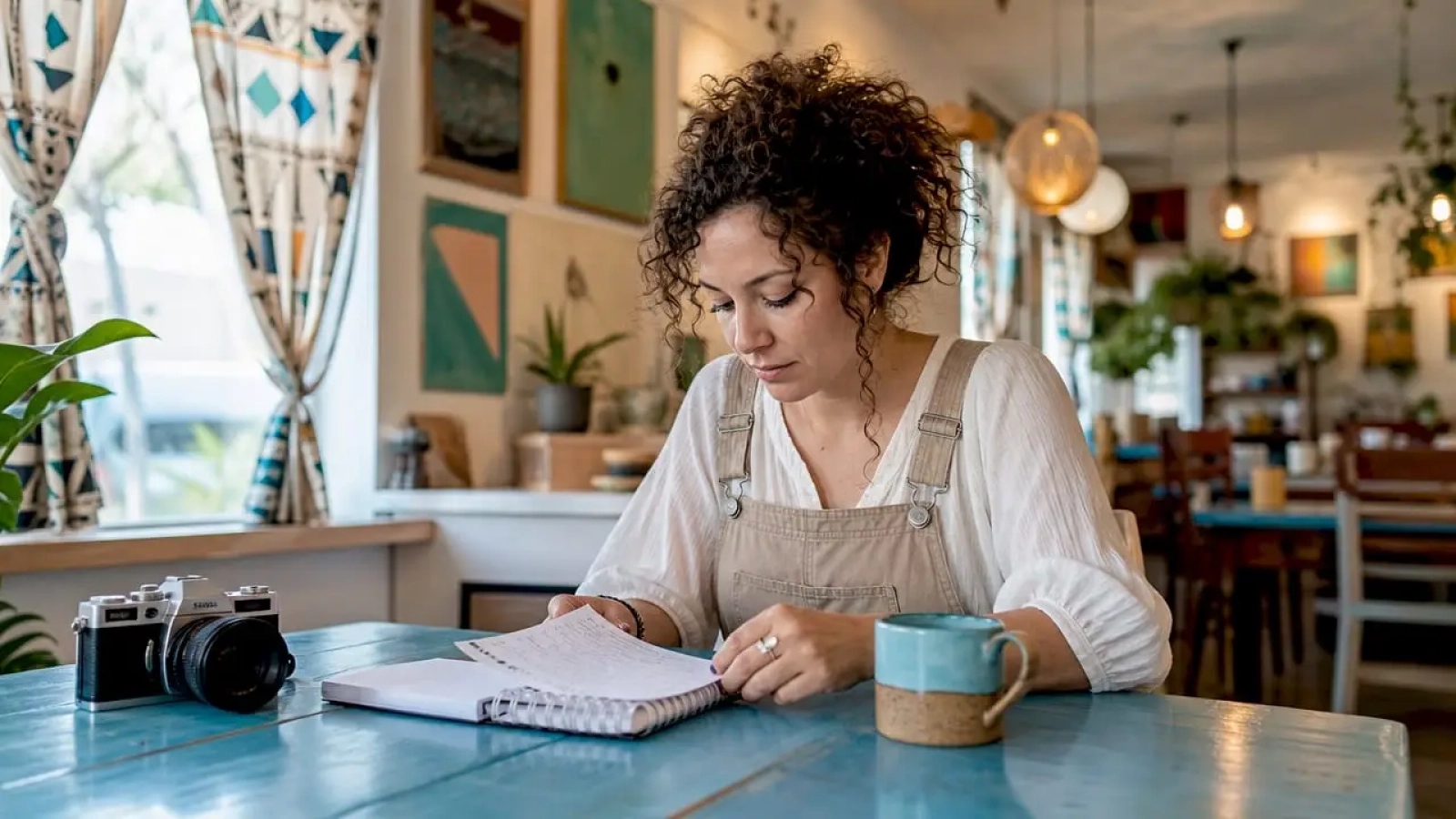 Restaurateur planning social media event coverage