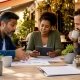 Group discussing restaurant marketing strategies