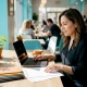 Restaurant manager working on lead generation