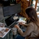 Marketing manager working on geo-targeting campaign